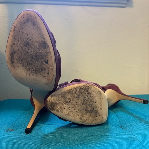 Jimmy Choo strappy red platform heels - Picture 4 of 4